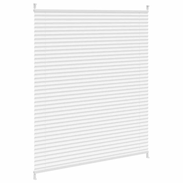 Store plissé rideau plissé 110x150cm blanc