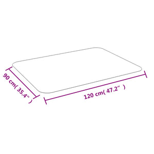 Bodenschutzmatte 90x120 cm für Laminat & Teppich