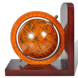 vidaXL Serre-livres Globe 2 pcs