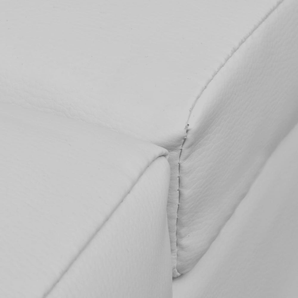Weiße Kunstleder Chaiselongue