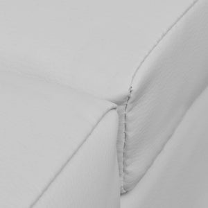 Weiße Kunstleder Chaiselongue
