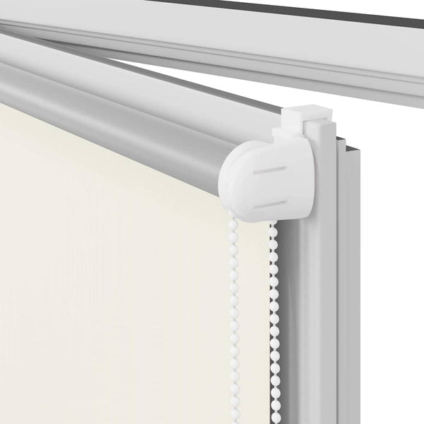 Verdunkelungsrollo 44,4 x 100 cm, Stoffbreite 40 cm, Gebrochen Weiß