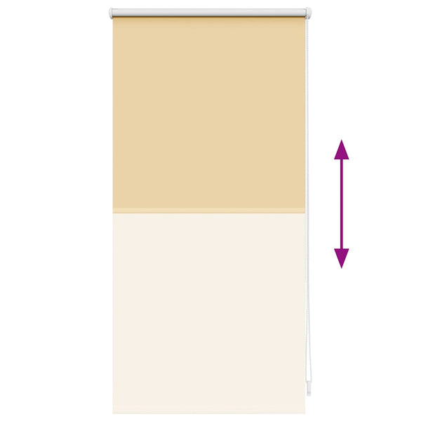 Verdunkelungsrollo Beige 44,4x100cm