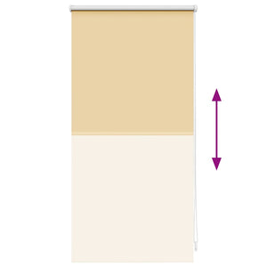 Verdunkelungsrollo 44,4 x 100 cm, Stoffbreite 40 cm, Beige
