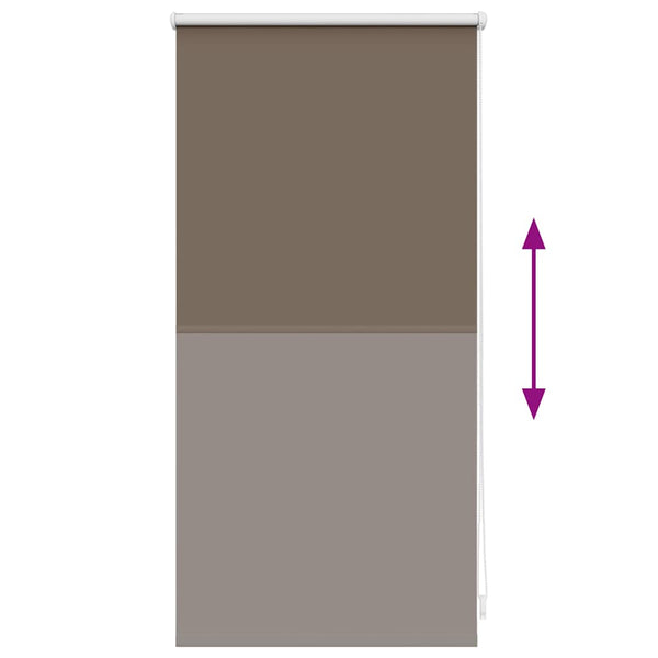 Verdunkelungsrollo, 44,4x100 cm, Kaffeebraun