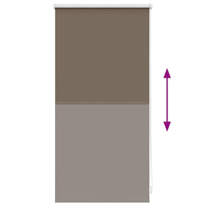 Verdunkelungsrollo 44,4 x 100 cm, Stoffbreite 40 cm, Kaffeebraun