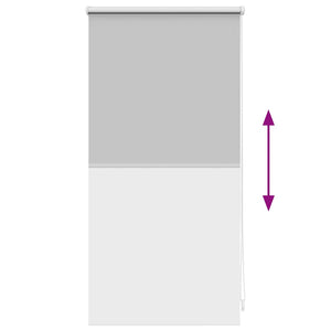 Verdunkelungsrollo 44,4 x 100 cm, Stoffbreite 40 cm, Grau