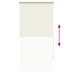Verdunkelungsrollo 64,4x120 cm Gebrochen Weiß