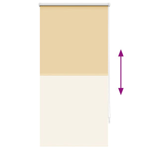 Verdunkelungsrollo Beige 64,4x120cm