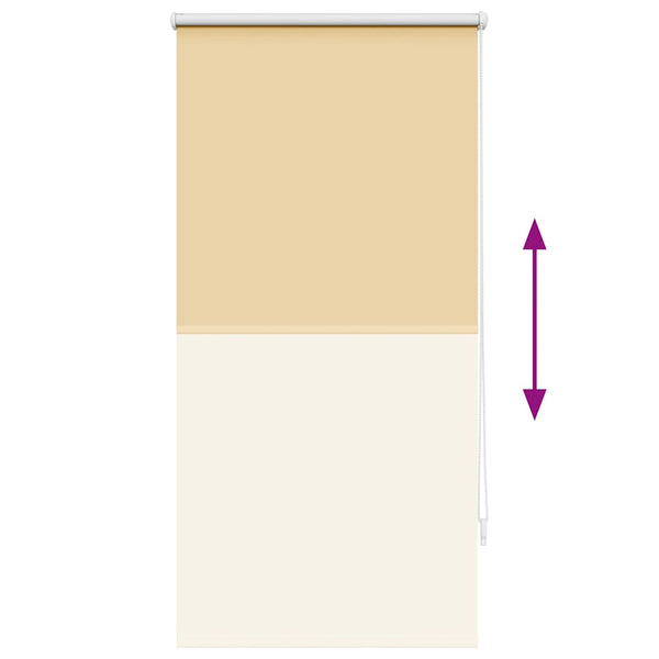 Verdunkelungsrollo 64,4 x 120 cm, Stoffbreite 60 cm, Beige