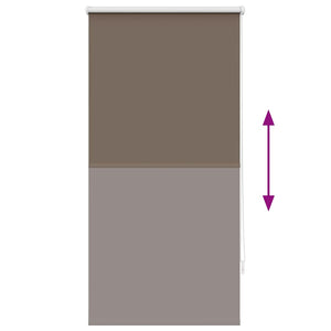Verdunkelungsrollo 64,4 x 120 cm, Stoffbreite 60 cm, Kaffeebraun