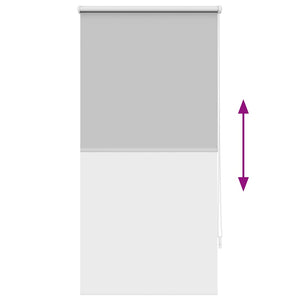 Verdunkelungsrollo Grau 64,4x120cm