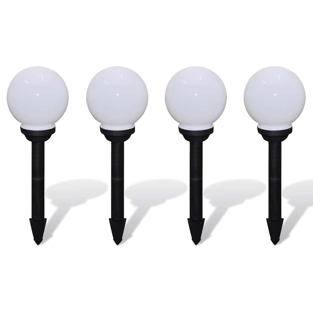 LED Wegeleuchten 4er Set mit Erdspieß