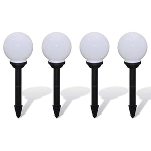 LED Wegeleuchten 4er Set mit Erdspieß