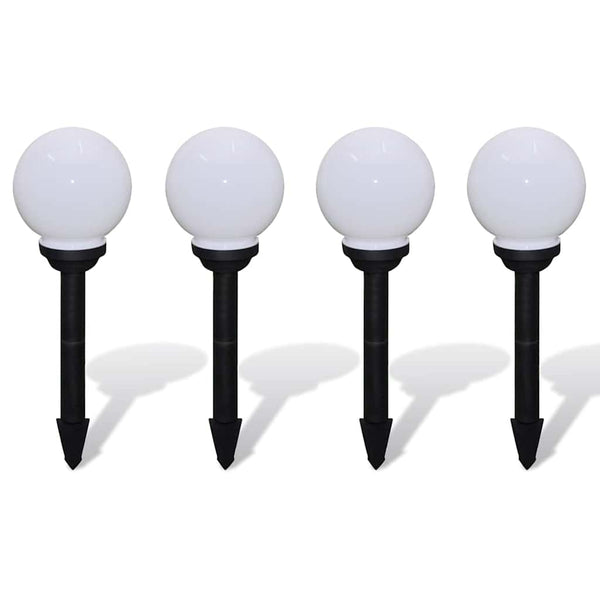 LED Wegeleuchten 4er Set mit Erdspieß