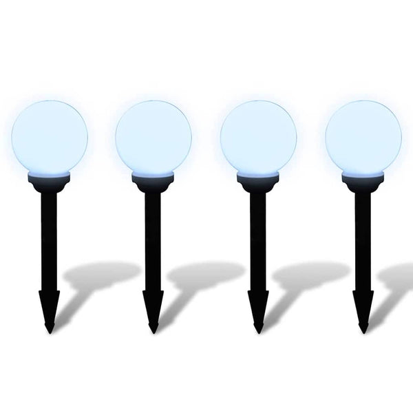 LED Wegeleuchten 4er Set mit Erdspieß