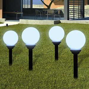 LED Wegeleuchten 4er Set mit Erdspieß