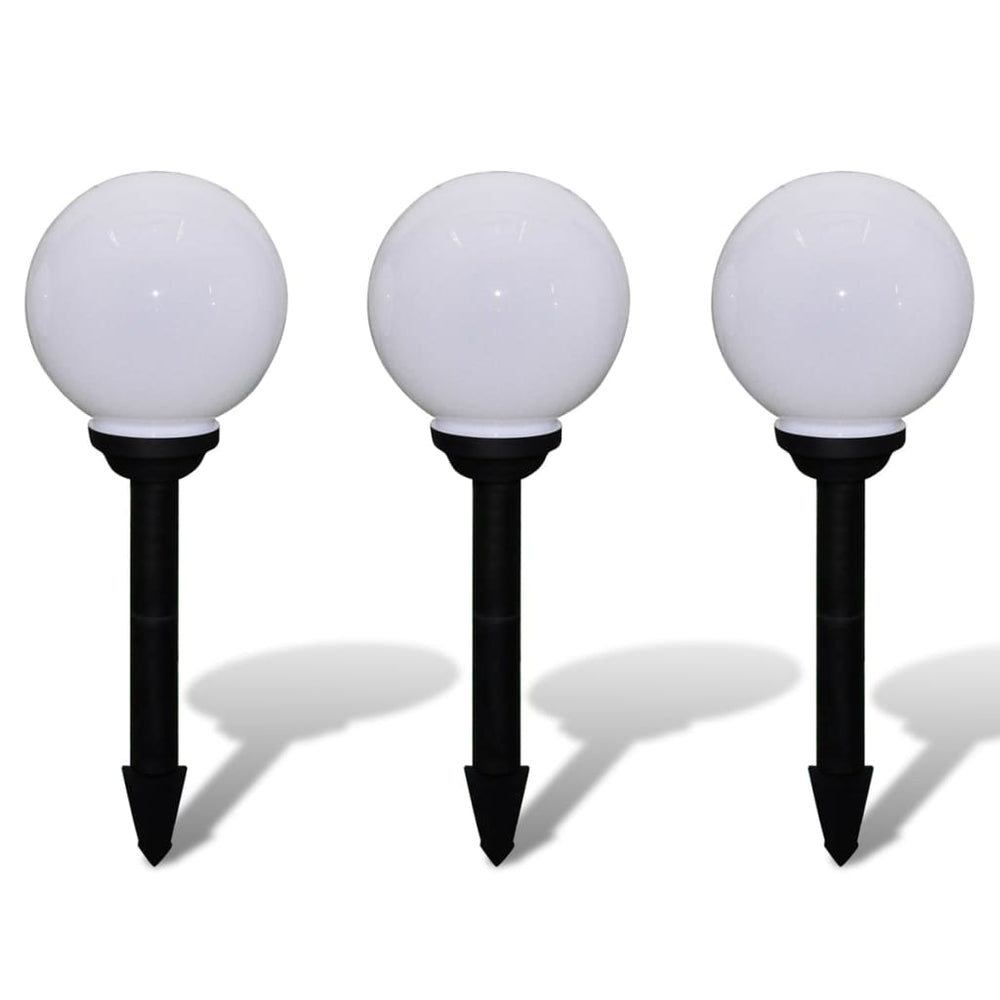 LED Wegeleuchten 3er Set mit Erdspieß