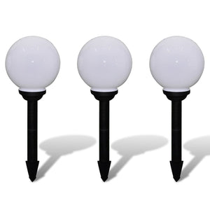 LED Wegeleuchten 3er Set mit Erdspieß
