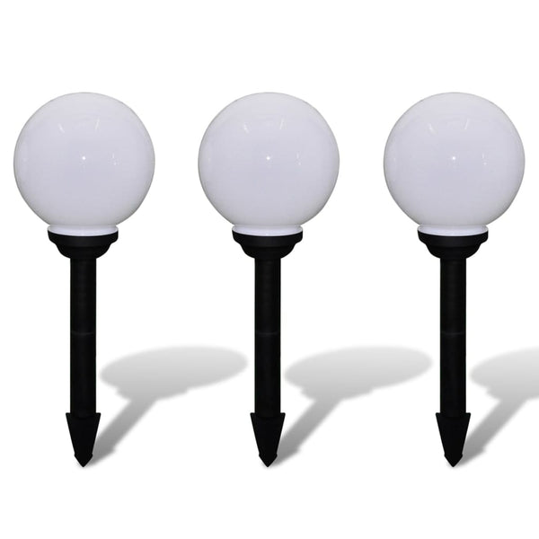LED Wegeleuchten 3er Set mit Erdspieß