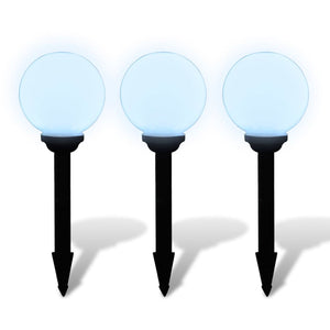 LED Wegeleuchten 3er Set mit Erdspieß