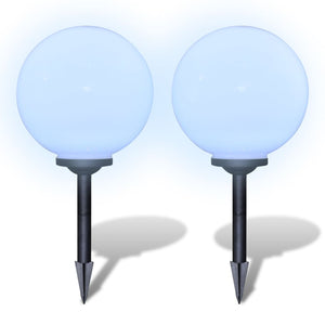 LED Wegeleuchten 2er Set mit Erdspieß