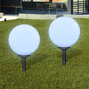 LED Wegeleuchten 2er Set mit Erdspieß
