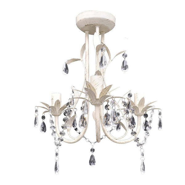 Lustre Suspension Cristal Lampe Lustre Luminaire blanc