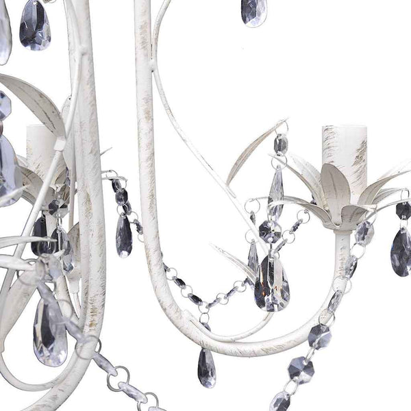Lustre Suspension Cristal Lampe Lustre Luminaire blanc