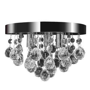 Kristall Deckenleuchte Kronleuchter Chrom Design