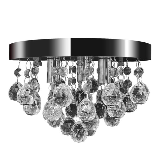 Kristall Deckenleuchte Kronleuchter Chrom Design