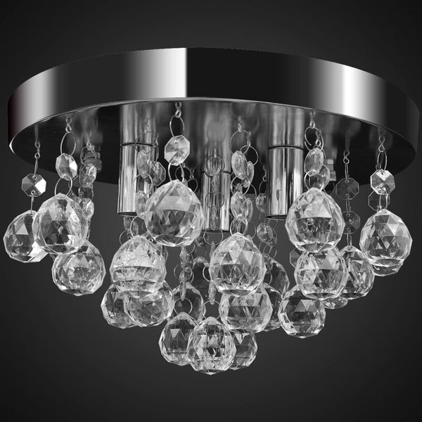 Kristall Deckenleuchte Kronleuchter Chrom Design