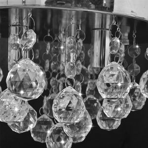 Kristall Deckenleuchte Kronleuchter Chrom Design