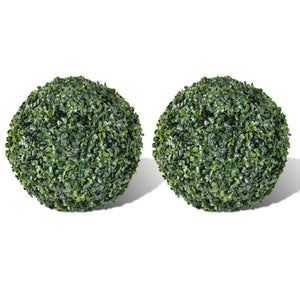 Künstliche Buchsbaumkugeln, 2er Set, 27cm