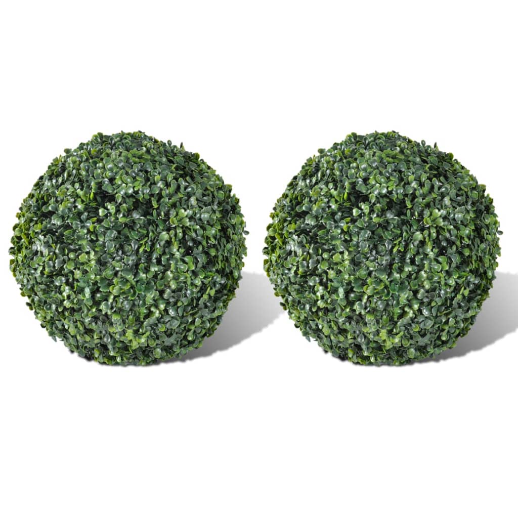 Künstliche Buchsbaumkugeln, 2er Set, 27cm