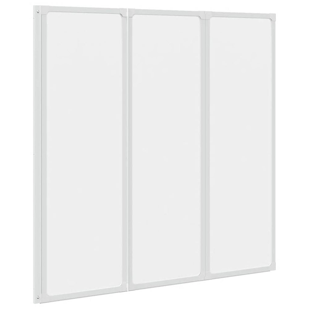 Paroi de douche 117x120 cm 3 panneaux pliants