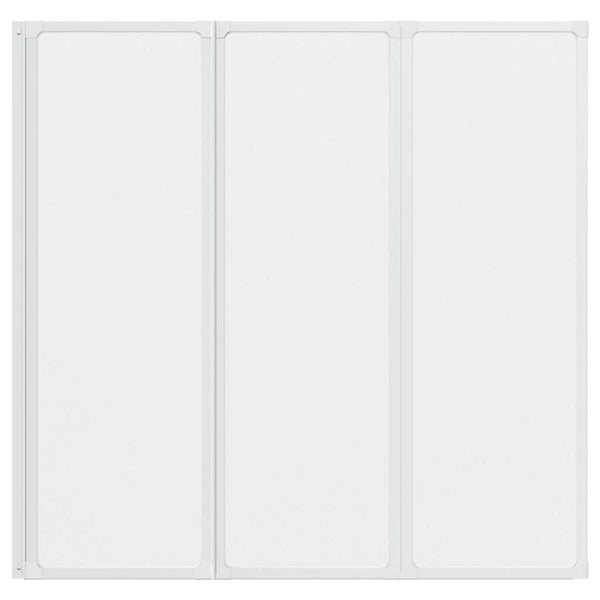 Duschwand 117x120 cm 3 Paneele Faltbar