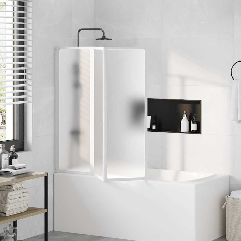 Paroi de douche 117x120 cm 3 panneaux pliants