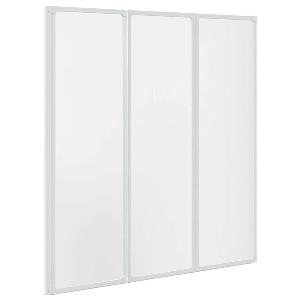 Paroi de douche 141 x 132 cm 3 panneaux pliants