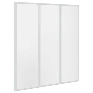 Duschwand 141 x 132 cm 3 Paneele Faltbar