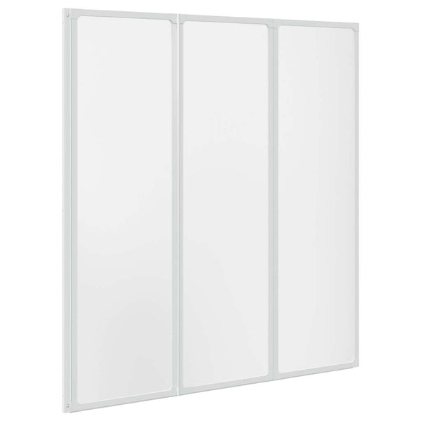 Duschwand 141 x 132 cm 3 Paneele Faltbar