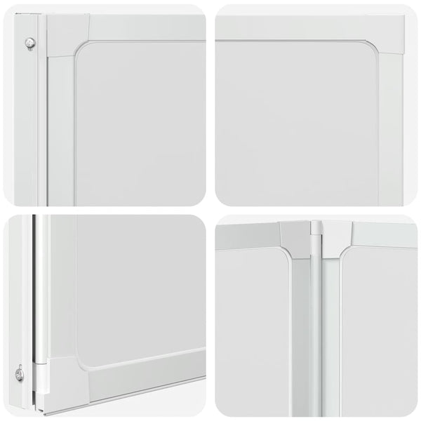 Duschwand 141 x 132 cm 3 Paneele Faltbar