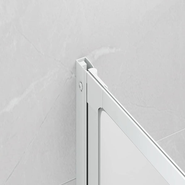 Duschwand 141 x 132 cm 3 Paneele Faltbar