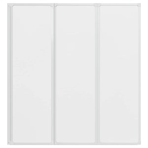 Duschwand 141 x 132 cm 3 Paneele Faltbar