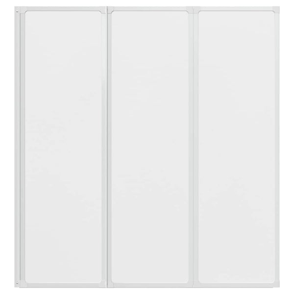 Duschwand 141 x 132 cm 3 Paneele Faltbar