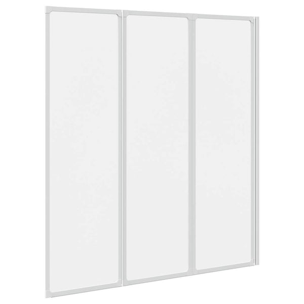 Duschwand 141 x 132 cm 3 Paneele Faltbar