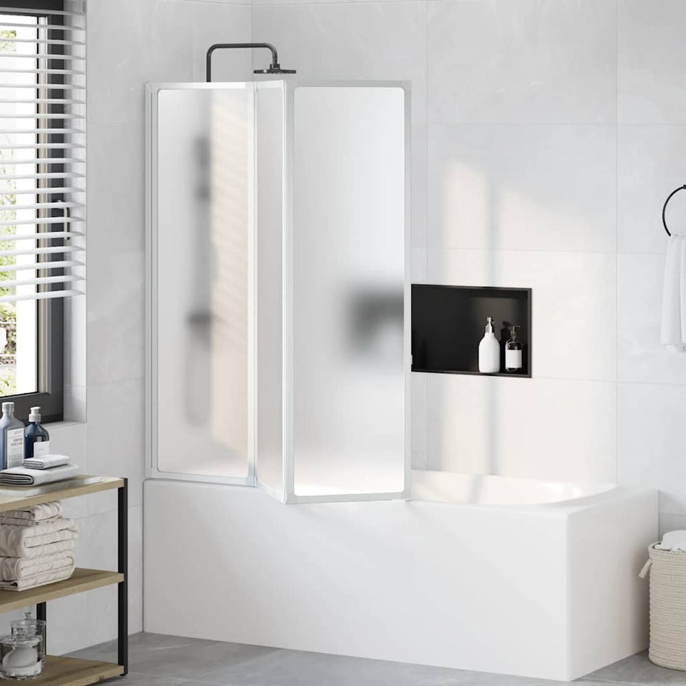 Paroi de douche 141 x 132 cm 3 panneaux pliants
