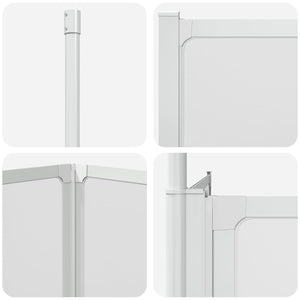 Duschwand L-Form 70x120x137 cm 4-teilig Faltbar