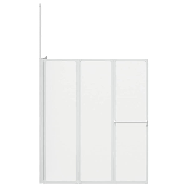 Duschwand L-Form 70x120x137 cm 4-teilig Faltbar