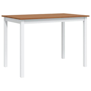 5-teilige Essgruppe Braun/Weiß